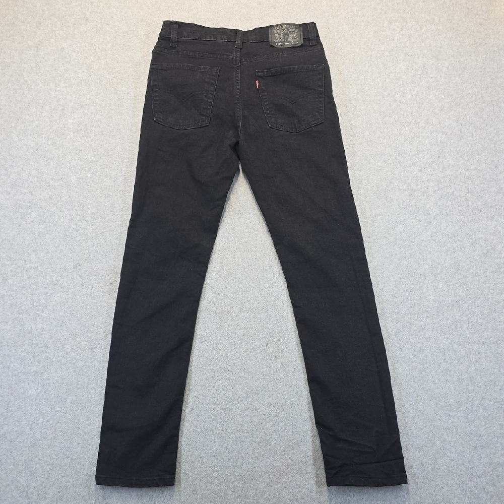 Levi’s 510 Skinny Jeans Black Stretch Denim Youth 16 Reg W28 L30 - Picture 8 of 11
